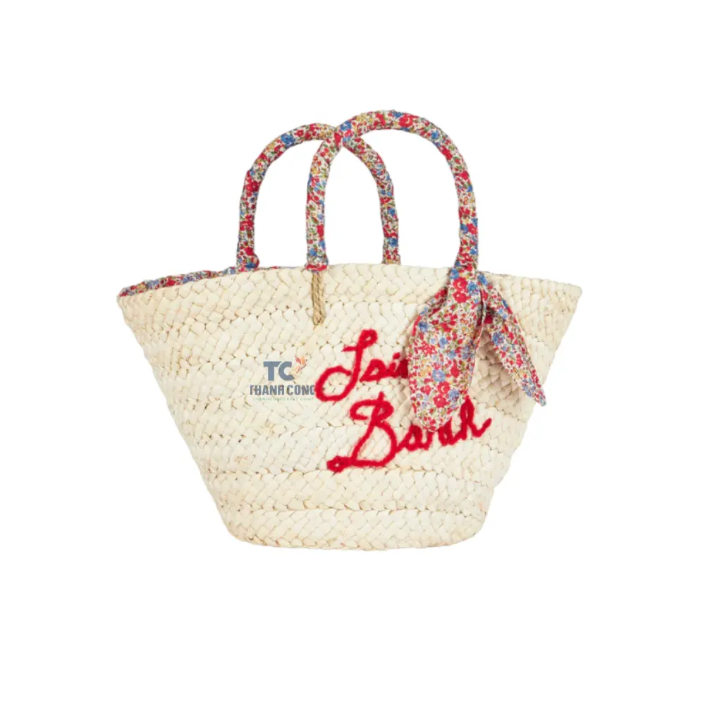 Customized Women Wicker Summer Handbag Bags Totes Beach Straw Woven Rattan Basket Boho Bag Vietnam Wholesales Price