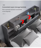 Modernes Design Haushalt Schlafzimmer möbel Set Weiß King Size Schlafzimmer Set Doppelbett mit Schubladen
