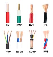 Cable Eléctrico de Cobre con Aislamiento de PVC, Sólido, Bv, Bvv, Bvvvb, Bvr, 450/750V, 1.5-240mm, Alto Rendimiento, para Uso en Edificios