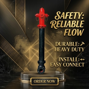 Hydrant d'incendie extérieur homologué FM américain pour baril sec, accessoire d'équipement de lutte contre l'incendie - Product Image 2