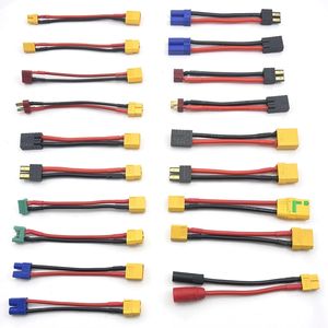 10 см EC3 EC5 XT30 XT60 XT90 MPX TRX XT150 T штекер-переходник разъемы 10 12 14 16Awg 10 см для RC Lipo батареи - Product Image 1