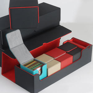    Boîte de rangement pour cartes TCG en cuir PU et velours, grande capacité, haute qualité, pour League of Legends et autres jeux de cartes - Product Image 3