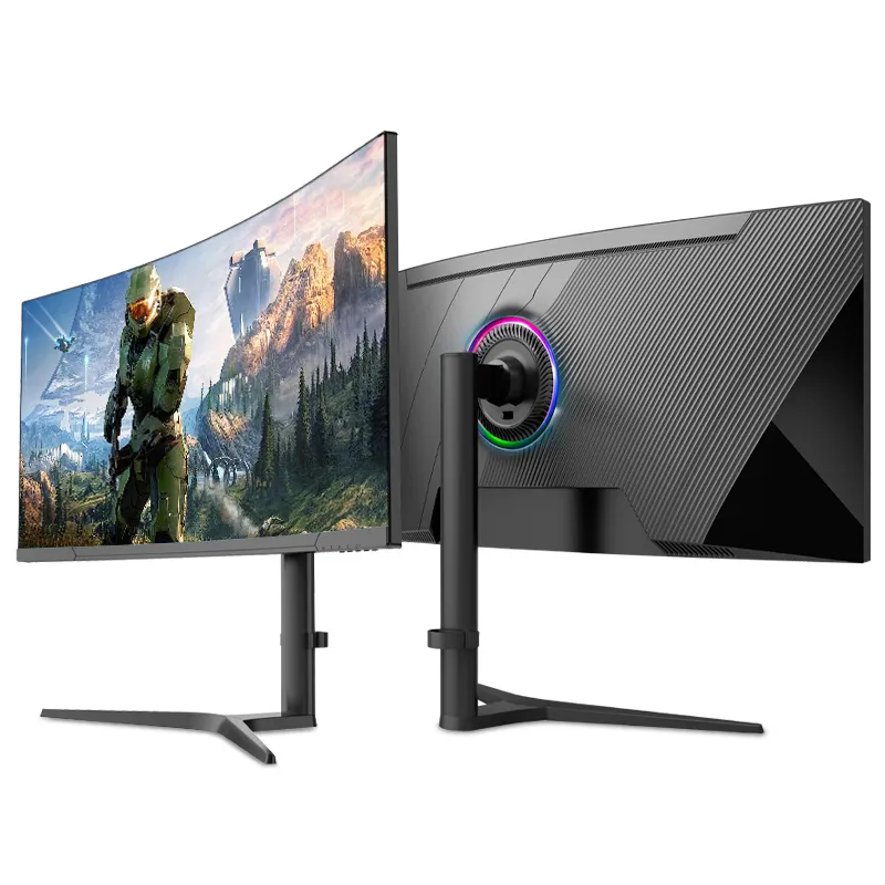 Monitor curvo prezzo all'ingrosso 34 pollici Anti-blu luce 165Hz schermo per Computer Monitor 1080p 2k 4K Monitor da gioco