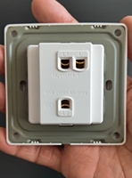 Enchufe estándar Universal Popular, interruptor de pared eléctrico de superficie de Metal cepillado y enchufe con luz indicadora para el hogar
