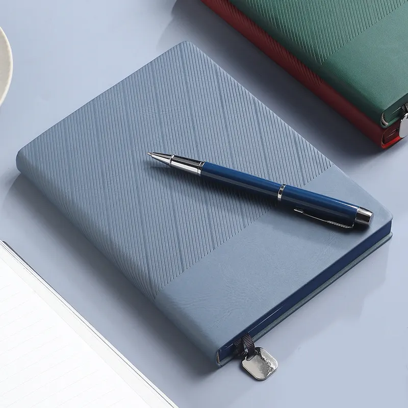 Colorful Pastel Stationary Soft Cover Notepad Portable Diary Lined Journal Pu Leather Notebook With Embossed Logo