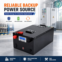 Batterie LiFePO4 25,6 V pour la maison, batterie au lithium robuste avec coque métallique antirouille, BMS intégré pour système solaire, énergie domestique pour camping-car