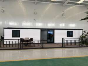 Maison préfabriquée en acier extensible de style russe moderne, avec <span class=keywords><strong>loft</strong></span>, alimentée à l'énergie solaire, étanche, pour camping, bureau, atelier, hôtel, boutique - Product Image 2