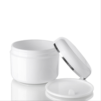 Pot cosmétique double couche en PP avec couvercle torsadé anti-fuite, argenté, 3,5 oz/100 ml, pour sérum et lotion de soin de la peau |   Rechargeable