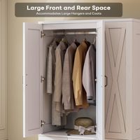Armoire de rangement au design moderne avec tiroirs, portes et étagères fermées - Rangement durable et écologique pour chambre à coucher et chambre d'amis