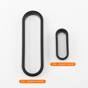 Prensaestopas de plástico Ying Sheng 190x60mm 90x35mm con orificio de ventilación ovalado para disipación de calor en escritorios y gabinetes - Product Image 4
