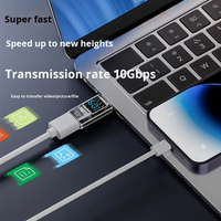 JILIAN USB Smart Digital Display Adapter Transparentes Gehäuse PD Schnellladung 60W 40Gbps Hochgeschwindigkeitsübertragung OTG USB-C Adapter