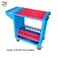 Chariot à outils CNC HSK63A, 25 positions, chariot à outils pour machine-outil CNC, armoire de rangement pour outils, chariot de rangement mobile pour outils, stock disponible