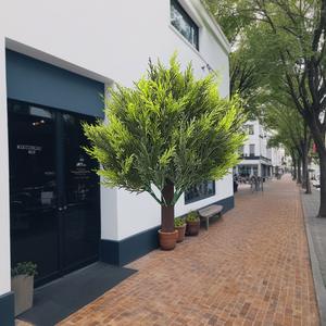 Planta Artificial Destacável para Exterior, Árvore de Folhas de Cipreste Simulada, Adequada para Decoração de Exteriores, Interiores e Jardins - Product Image 3