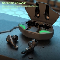 G11 earbud TWS Gaming dengan peredam bising latensi rendah Earphone Gaming dengan casing pengisi daya Headphone nirkabel TWS