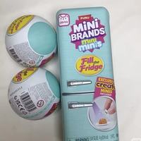 Ensemble de mini-réfrigérateurs pour jeu d'imitation, cuisine, aliments factices, cadeaux pour enfants, fête d'anniversaire, boules gourmandes miniatures, jouets tendance, boîte surprise