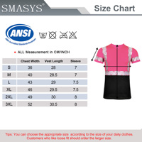 T-shirt de sécurité réfléchissant haute visibilité pour femmes SMASYS avec logo personnalisé, ANSI/ISEA 107, manches courtes, tissu Bird Eye, vente en gros