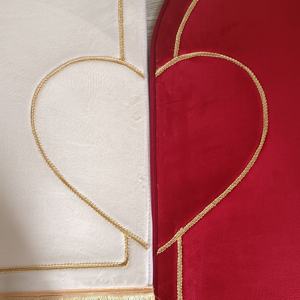 Tapis de Prière Musulman Moderne d'Amour Antidérapant en Polyester, Vente Chaude, Cadeau pour Couples Musulmans, Utilisation à la Maison et à la Mosquée, Tapis et Ensembles - Product Image 2