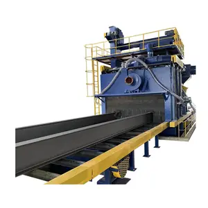 H Beam and steel structure shot blasting line with painting line