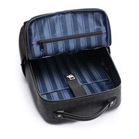 Sac à dos pour ordinateur portable en PU imprimé de luxe personnalisé, imperméable, anti-rayures, 15,6 pouces, grande capacité, pour hommes d'affaires