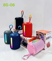 Haut-parleur portable sans fil pour extérieur avec subwoofer et lumière ambiante RGB, mini, alimenté par batterie