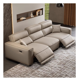 <span class=keywords><strong>Canapé</strong></span> inclinable multifonctionnel en cuir, design moderne, inclinable, pour salon, meubles intelligents électriques - Product Image 1