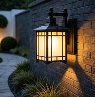 Lampe murale LED moderne étanche IP65 pour hôtel, diffuseur en polycarbonate, aluminium moulé sous pression, blanc chaud doux 2700K, 360°