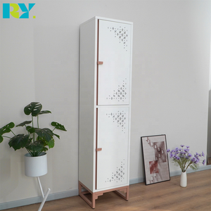 <span class=keywords><strong>Armoire</strong></span> en acier moderne et durable avec portes ventilées et étagères réglables, design gain de place <span class=keywords><strong>pour</strong></span> chambres, couloirs ou appartements - Product Image 2