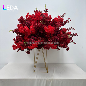 LEDA Wedding Supplies Large <b>Flower</b> Ball Wedding Centerpiece <b>Silk</b> Artificial <b>Flower</b> Bouquet for Wedding Decoration - Product Image 2