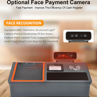 Terminal Android JSJ25 de 11.6 Pulgadas con Pantalla Táctil NFC, Mini Terminal de Escritorio Personalizado Todo en Uno para Restaurantes con Impresora