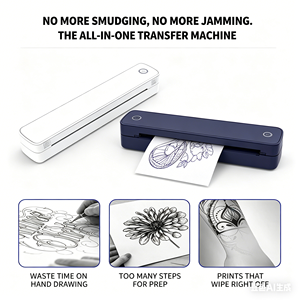 ZJ A403 เครื่องพิมพ์เอกสารความร้อนแบบพกพา 203DPI ไร้สายบลูทูธเครื่องพิมพ์ขนาดเล็กสำหรับสำนักงานการท่องเที่ยวขนาด A4 กระดาษแบล็ค มาร์ค - Product Image 2