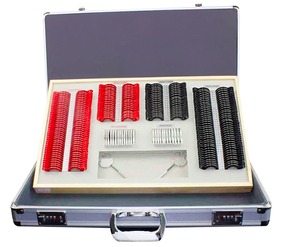 Caja óptica al por mayor directa de fábrica para optometría, estuche de metal para lentes oftálmicas con montura gratuita - Product Image 4