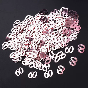 Anniversario di matrimonio e trentesimo compleanno decorazioni da tavolo <span class=keywords><strong>Confetti</strong></span> numero lamina metallica per festa a tema anniversario - Product Image 6