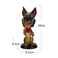 Personnalité Voiture Accessoires Résine Artisanat Secouant Tête Chien Conception Personnalisée Mignon Bobblehead Animal Statue Ornement animal figure