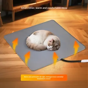2025 coussin chauffant imperméable en Silicone écologique pour animaux de compagnie pour chiens couverture électrique lit pour chien - Product Image 3