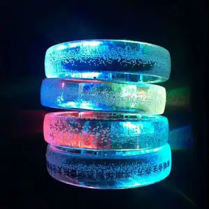 Pulsera luminosa Led con pulsera luminosa intermitente colorida para decoración de fiesta