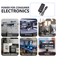 Adaptateur secteur industriel AC-DC série GST Mean Well, 40W à 120W, plusieurs options de prise DC, 12V 24V 48V