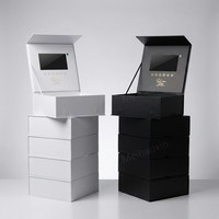 Boîte cadeau vidéo de luxe pour l'immobilier |   Boîte de présentation LCD haut de gamme pour clés et documents de maison de luxe