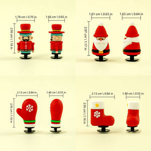 รองเท้าพีวีซีทรงบอลลูนรูปอิโมติคอนน่ารักสำหรับขนส่งสุนัข3D สีสันสดใสปรับแต่งได้แฟชั่นฮาโลวีน - Product Image 2