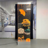 Contemporain Moderne Acrylique Bulle D'eau Mur Découpé Au Laser Mobile Décoratif Séparateur De Pièce Étanche Écran Mur Art Peinture