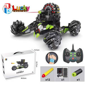 LK Toys Nouveauté Voiture Télécommandée Tout-Terrain Cascadeuse Type Char pour Enfants, Camion RC avec Fonction de Tir et Balles Souples - Product Image 6