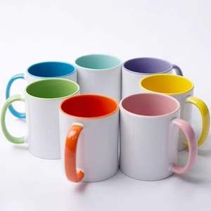 Custom Ceramic <b>Mug</b> 15Oz Solid Color With Handle For Gifting And Daily Use - Product Image 3