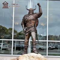 Sculpture de Dieu nordique célèbre, décoration, figure en bronze grandeur nature, statue viking à vendre