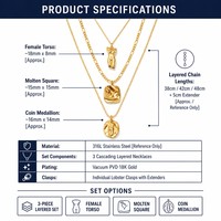 Collier pendentif WANQI en acier inoxydable plaqué or 18 carats, motif abstrait de silhouette féminine, avec chaîne à maillons, bijou personnalisé pour femme