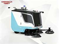 Robot de Saneamiento Urbano Inteligente con Evitación de Obstáculos por IA, Barredora Automática No Tripulada L4, Motor PLC, 9,500 M/h, Capacidad de Contenedor de Basura de 150L