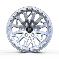 Rines de Aleación Personalizados 18x8.5 6x139.7 4x4 Estilo Beadlock DOT VIA para SUV, Camionetas, Vehículos Todoterreno y Autos de Pasajeros