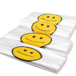 Großhandel transparente biologisch abbaubare PE T-Shirt Tasche Reiß verschluss Supermarkt Shopping Verpackung für Flüssigkeiten Kondome umwelt freundlich - Product Image 2