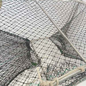 Trampas para Cangrejos Rectangulares Plegables de Acero Galvanizado por Inmersión en Caliente para la Pesca de Cangrejos en Agua Salada - Product Image 6
