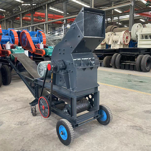 <b>Portable</b> Glass Stone Hammer Crusher with <b>AC</b> Motor Engine-Driven Small Size Recycling Machine for Glass Bottle to Sand Conversion - Product Image 3