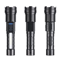 Lampes de poche à zoom haute puissance LED lampe de poche LED rechargeable étanche lumière rouge pour le camping