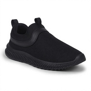 <b>Black</b> Lightweight Slip on Casual <b>Sneakers</b> Breathable Comfort Shoes for Men Women - Product Image 4